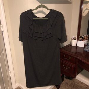 Blu sage size 16 gray ruffle blouse